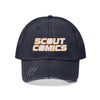 Scout Comics (White Logo Design) - Unisex Trucker Hat