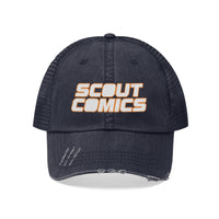 Scout Comics (White Logo Design) - Unisex Trucker Hat