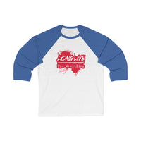 Long Live Pro Wrestling -  Logo Design - Unisex 3\4 Sleeve Baseball Tee