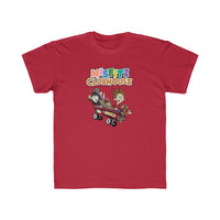 Misfitz Clubhouse - Logo/Skateboard Design - Kids Regular Fit Tee