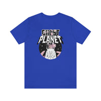 Ghost Planet - Pink Flower Logo - Unisex Jersey Short Sleeve Tee