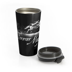 Forever Maps (Gallop Design) - Black Stainless Steel Travel Mug