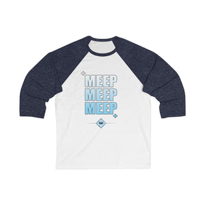 Action Tank - Meep Design - Unisex 3\4 Sleeve Baseball Tee