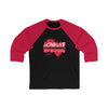 Long Live Pro Wrestling -  Logo Design - Unisex 3\4 Sleeve Baseball Tee