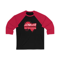 Long Live Pro Wrestling -  Logo Design - Unisex 3\4 Sleeve Baseball Tee