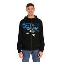 Action Tank -  Blue Logo Design - Men's Full-Zip Hoodie (AOP)