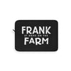 Frank At Home On The Farm (Logo Design) - Black Laptop Sleeve