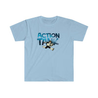 Action Tank - Blue Action Tank Logo - Unisex Softstyle T-Shirt