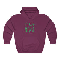 It Eats What Feeds It (Logo Design) - Heavy Blend™ Hooded Sweatshirt