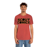 Scout Comics - Black Logo - Unisex Jersey Short Sleeve Tee