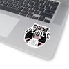 Ghost Planet - White Logo - Kiss-Cut Stickers