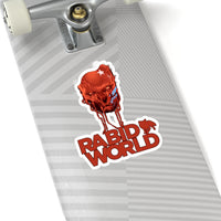 Rabid World (Head Design) - Kiss-Cut Stickers