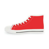 Oswald and the Star-Chaser - Red Starlond Design - Men's High Top Sneakers