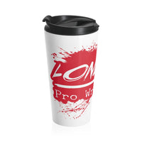 Long Live Pro Wrestling (Red Logo Design) - Stainless Steel Travel Mug