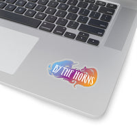 By The Horns (Logo Design) - Kiss-Cut Stickers