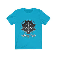 White Ash (Logo Design)  - Unisex Jersey T-Shirt