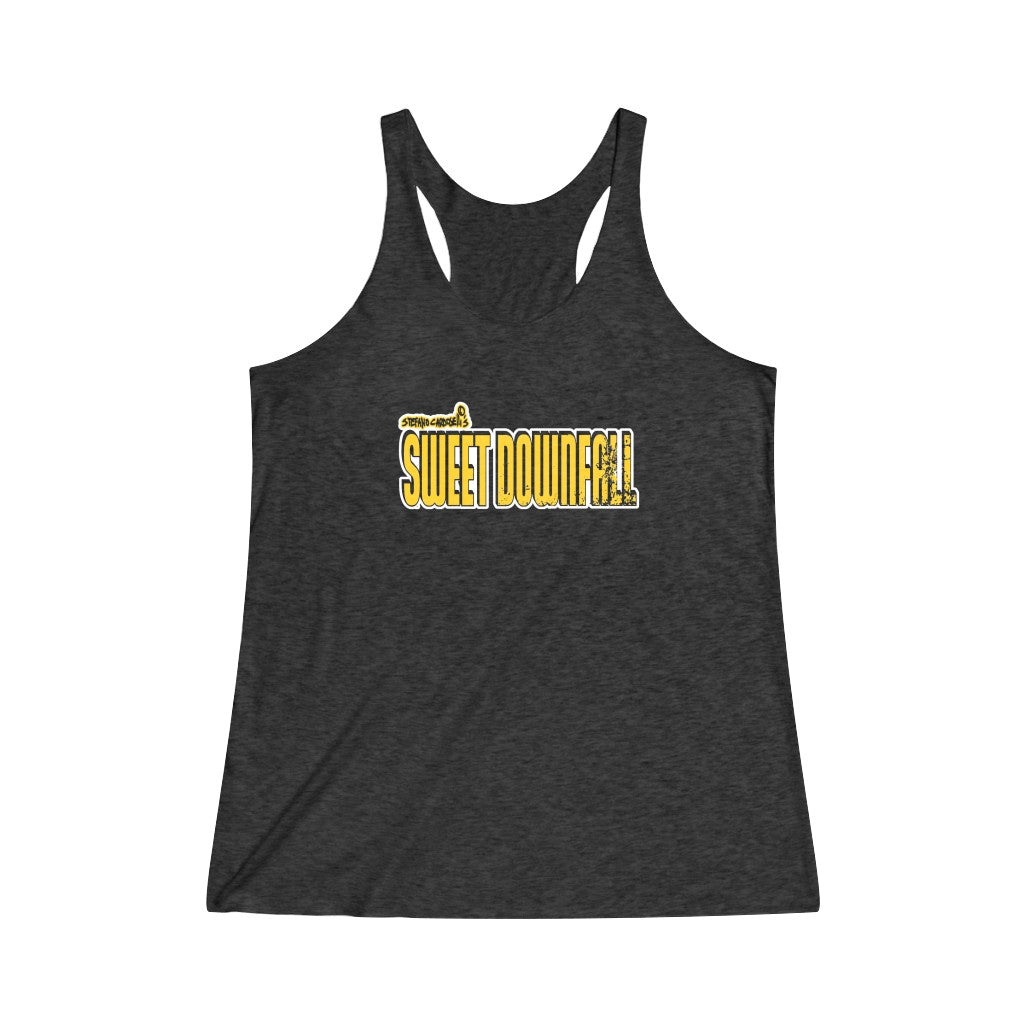 Sweetdownfall (Logo Design) - Women's Tri-Blend Racerback Tank