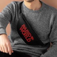 Rabid World (Red Logo Design) - Black Fanny Pack