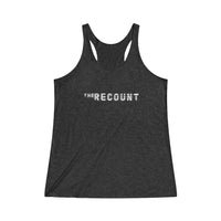 The Recount (Grey Logo Design) - Women's Tri-Blend Racerback Tank