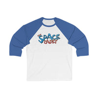The Space Cadet - Logo Design - Unisex 3\4 Sleeve Baseball Tee
