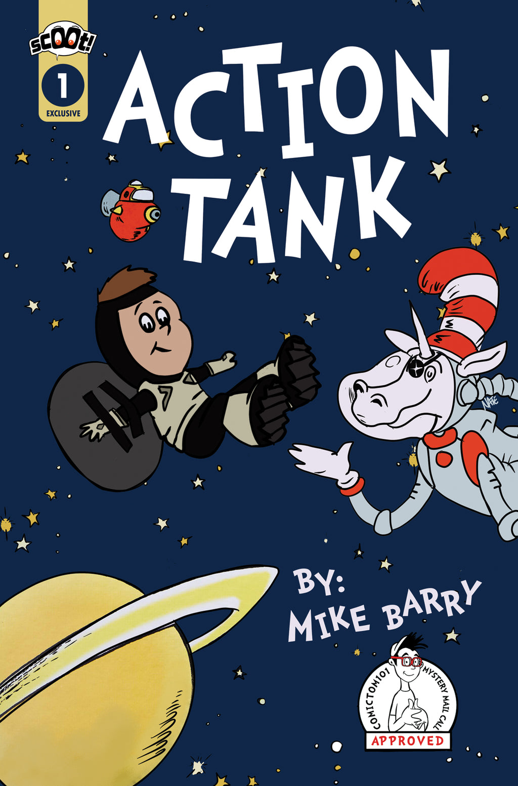 Action Tank #1 - Dr. Seuss Homage Cover