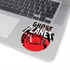 Ghost Planet - Red Logo - Kiss-Cut Stickers