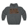 Black Cotton (Logo Design) - Heavy Blend™ Hooded Sweatshirt