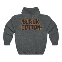 Black Cotton (Logo Design) - Heavy Blend™ Hooded Sweatshirt