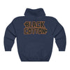 Black Cotton (Logo Design) - Heavy Blend™ Hooded Sweatshirt