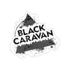 Black Caravan - Black Logo - Kiss-Cut Stickers