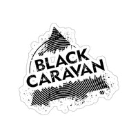 Black Caravan - Black Logo - Kiss-Cut Stickers