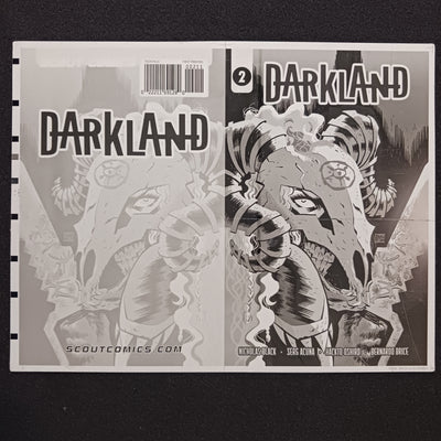 Darkland #2 - Cover - Black - Comic Printer Plate - PRESSWORKS - Victor Santos