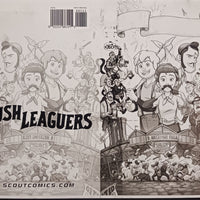 Bush Leaguers #1 - Cover Plate - Black - Printer Plate - PRESSWORKS - Comic Art - Joe Flood