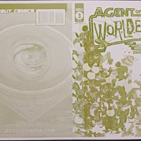 Agent of W.O.R.L.D.E #3 - Cover - Yellow - Comic Printer Plate - PRESSWORKS - Filya Bratukhin