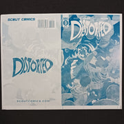 Distorted #3 -  Cover - Cyan - Comic Printer Plate - PRESSWORKS -  Gabriele Falzone