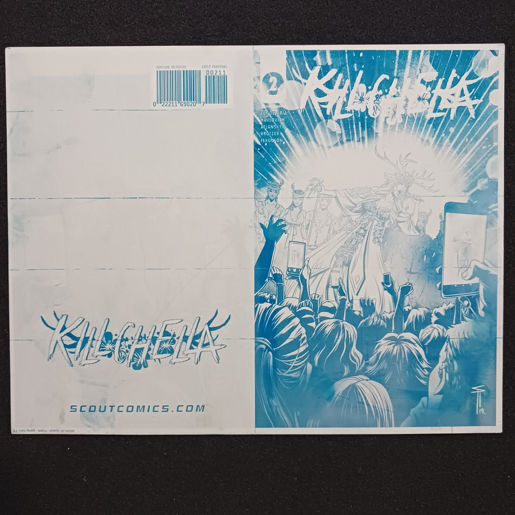 Killchella #2 - Cover - Cyan - Comic Printer Plate - PRESSWORKS