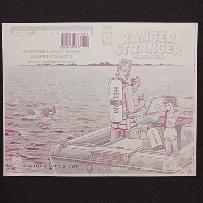 Ranger Stranger Summer Special #1 - Cover - Magenta - Comic Printer Plate - PRESSWORKS - Tyler Jensen