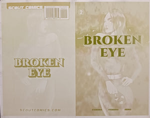 Broken Eye #2 - Cover - Yellow - Comic Printer Plate - PRESSWORKS - Inaki Arenas