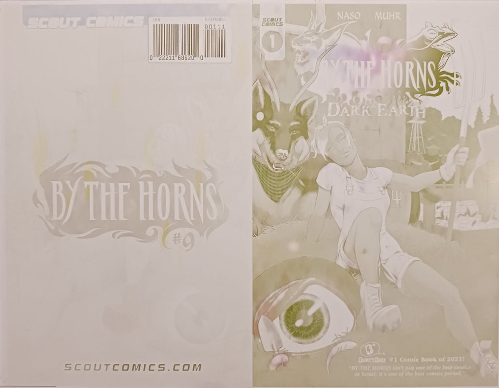 By The Horns: Dark Earth #1 - Yellow - Printer Cover Plate - PRESSWORKS - Jason Muhr