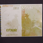 Kitsune #1 - 1:10 Retailer Incentive Cover - Framed Cover - Yellow - Printer Plate - PRESSWORKS - Comic Art