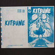 Kitsune #1 - Framed Cover - Cyan - Printer Plate - PRESSWORKS - Comic Art