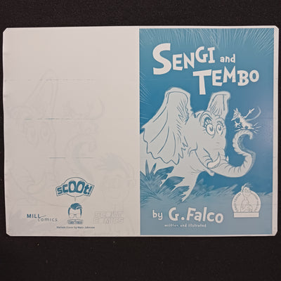 Sengi & Tembo #1 - Comic Tom Variant - Framed Cover - Cyan - Printer Plate - PRESSWORKS - Comic Art