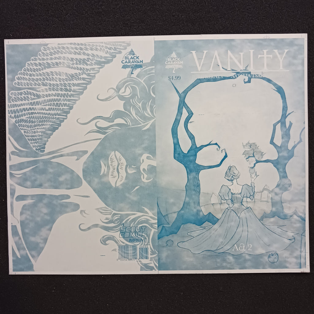Vanity #2 - 1:10 Retailer Incentive - Cover - Cyan - Comic Printer Plate - PRESSWORKS - Abigail Larson