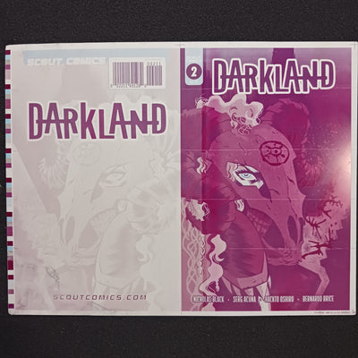 Darkland #2 - Framed Cover - Magenta - Comic Printer Plate - PRESSWORKS