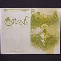 Catians Ashcan Preview -  Cover - Yellow - Comic Printer Plate - PRESSWORKS - Luyi Bennett