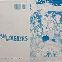 Bush Leaguers #1 - Cover Plate - Cyan - Printer Plate - PRESSWORKS - Comic Art - Joe Flood