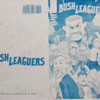 Bush Leaguers #1 - Webstore Exclusive Cover - Cyan - Printer Cover Plate - PRESSWORKS - Joe Flood