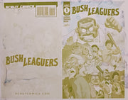 Bush Leaguers #1 - Webstore Exclusive Cover - Yellow - Printer Cover Plate - PRESSWORKS - Joe Flood
