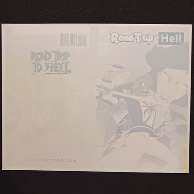 Road Trip To Hell #3 -  Cover - Yellow - Comic Printer Plate - PRESSWORKS