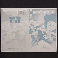 Road Trip To Hell #3 - Cover - Cyan - Comic Printer Plate - PRESSWORKS